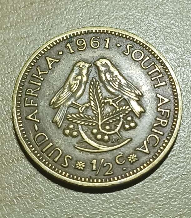 1961 South Africa  1/2 cent