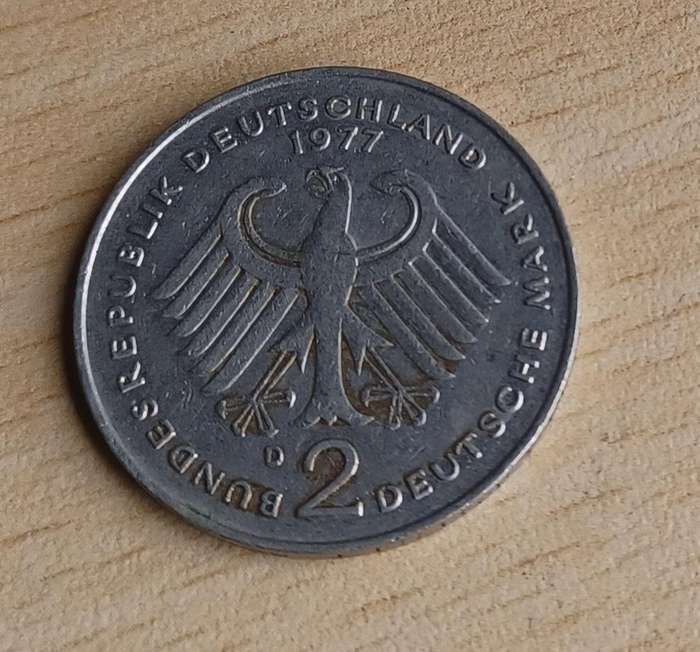2 Deutsche Mark ~ Federal Republic of Germany 1972
