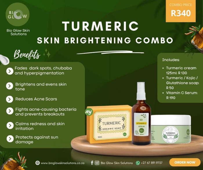 BioGlowSkinSolutionsTurmeric Glowing and Skin Repair Combo