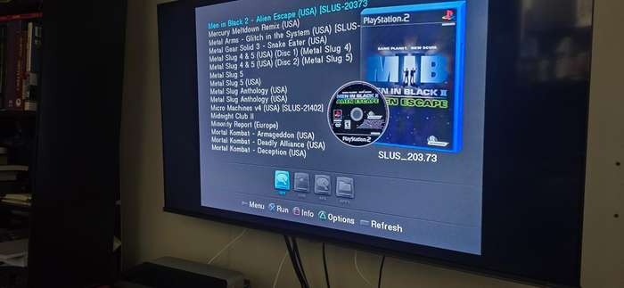 Ps2 hard drive adapter with 1tb hard drive and freemcboot
