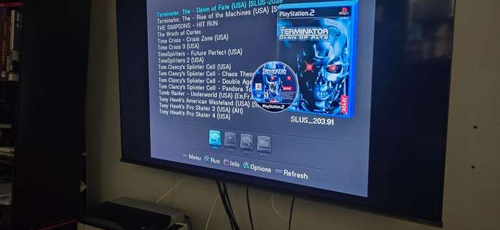 Ps2 hard drive adapter with 1tb hard drive and freemcboot