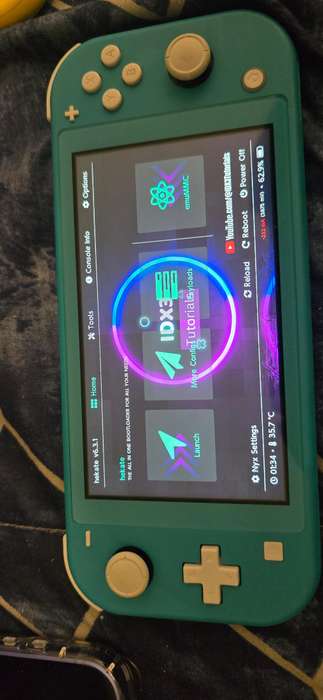 modded Nintendo switch lite turquoise