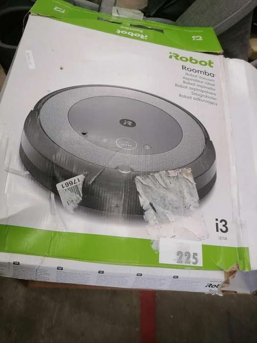 Roomba® i3 EVO Robot Vacuum in box wih attachment in box