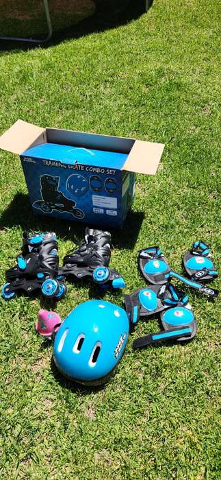 No fear kids training skates combo set UK 10-13