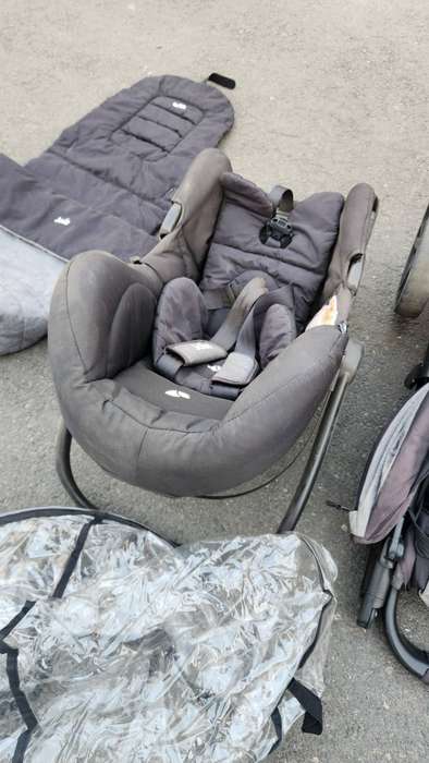 Joie litetrax 4 Stroller Pram Baby Seat Rain Cover Fair Condition