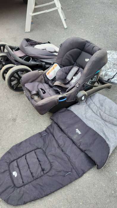 Joie litetrax 4 Stroller Pram Baby Seat Rain Cover Fair Condition