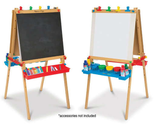 Melissa & Doug Deluxe Wooden Standing Art Easel
