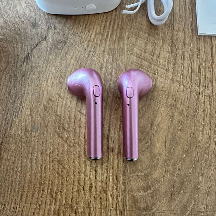 I7S Bluetooth Wireless Earphones  (In Ear) - ROSE GOLD