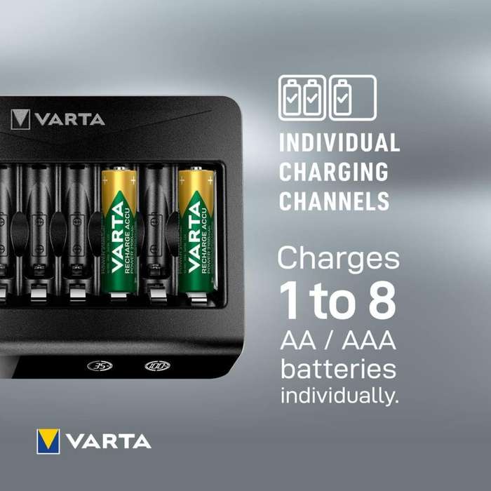 Varta LCD Multi Charger Upto 8 x AA/AAA