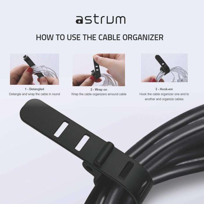 Silicone Cable Straps 10-Pack Deal Of The Day