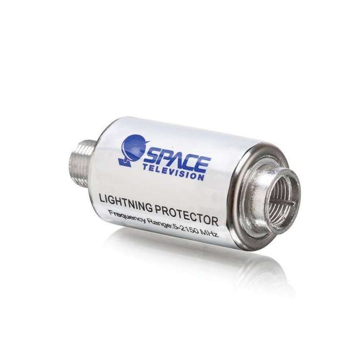 In-Line Coaxial Cable Surge Protector For Satellite / TV Antenna