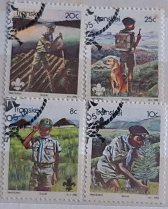 Transkei 1982 The 75th Anniversary of Boy Scout Movement Set of 4 Used stamps