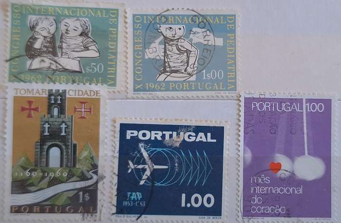 Portugal Mixed Lot of 5 Used stamps