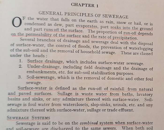 Surface-Water Sewerage by L B Escritt Hardcover 1950