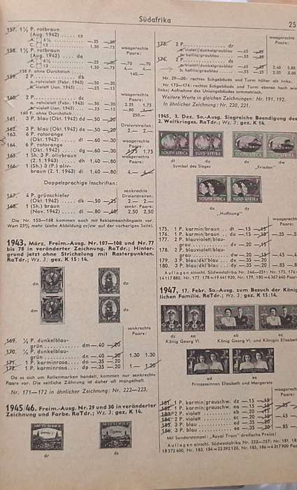 Michel Ubersee-Landerkatalog SudAfrika/Sudwestafrika 1973