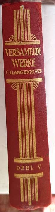 Versamelde Werke van C J Langenhoven Deel V Hardeband 1936