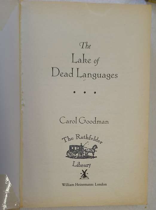 The Lake of Dead Languages by Carol Goodman Paperback