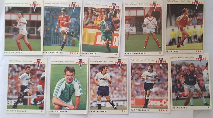 Panini 92 Soccer Lot of 10 Cards