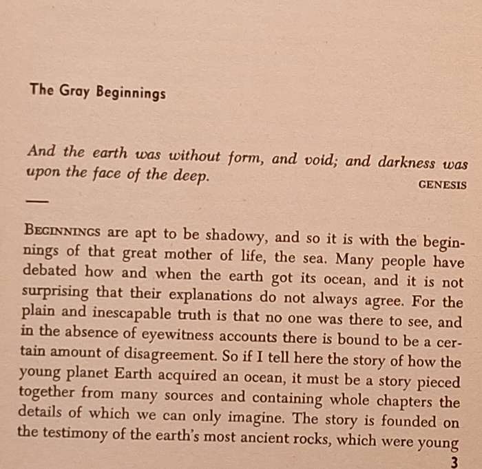 The Sea Around Us by Rachel L Carson Hardcover 1951