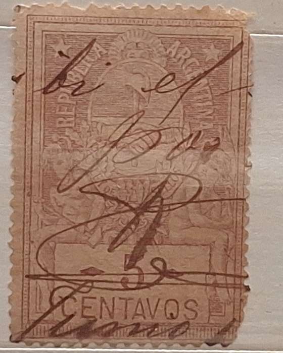 Argentina 1916 Revenue Fiscal 1 Used stamp