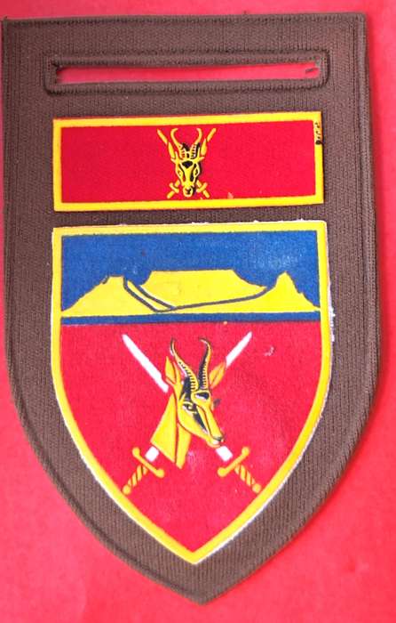 SADF Western Province Command tupperware flash with Chief of the Army Command Badge