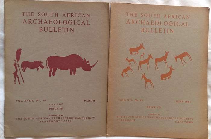 The South African Archaeological Bulletin Vol.XVI No.62 June 1961 and Vol.XVIII No.70 July 1963