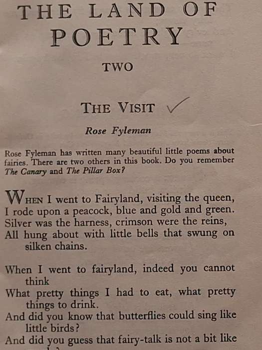 The Land of Poetry (Vol Two) by Wentworth Hill & H G Wood Softcover Reprint 1959