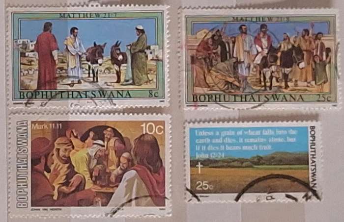 Bophuthatswana Theme: Religion Mixed Lot of 4 Used stamps