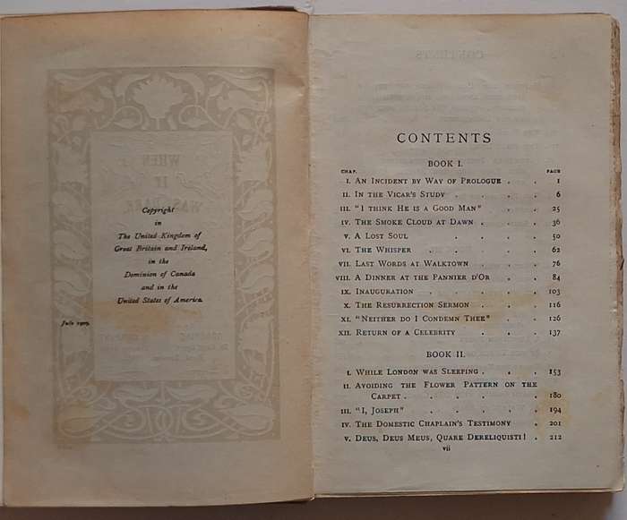 When it was Dark by Guy Thorne Hardcover 1906