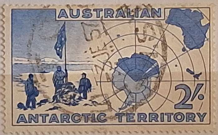 Australia 1957 Antarctic exploration 1 Used Hinged stamp
