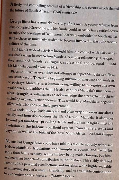 65 Years of Friendship: A Memoir of my friendship with Nelson Mandela by George Bizos Paperback