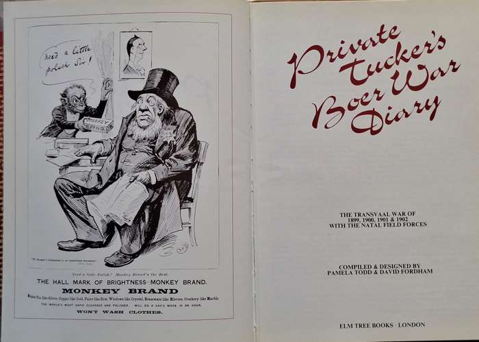 Private Tucker's Boer War Diary by Pamela Todd & David Fordham Hardcover