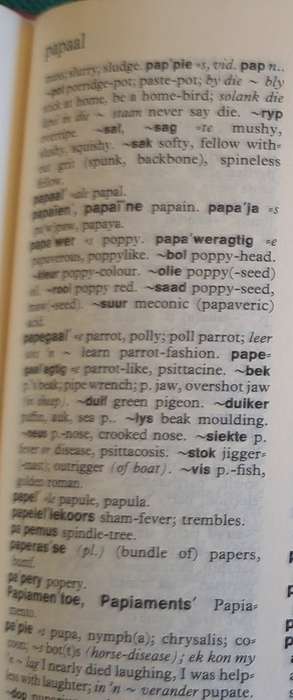Tweetalige Woordeboek Bilingual Dictionary by Bosman, Van Der Merwe, Hiemstra Hardcover 1986 3rd Imp