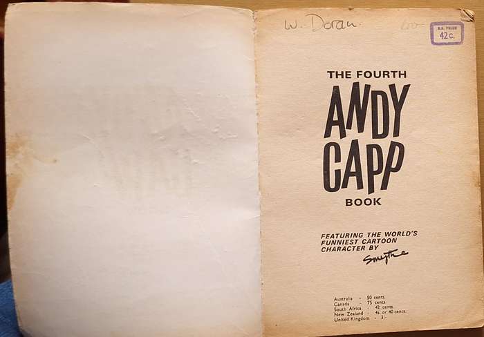 The Fourth Andy Capp Book Cartoons by Smythe Paperback 1967 Reprint