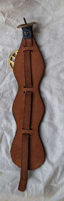 Small Horse Brass on Leather strap