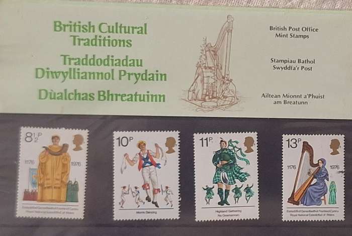 GB 1976 British Cultural Traditions Presentation Pack No. 82 Set of 4 Mint stamps
