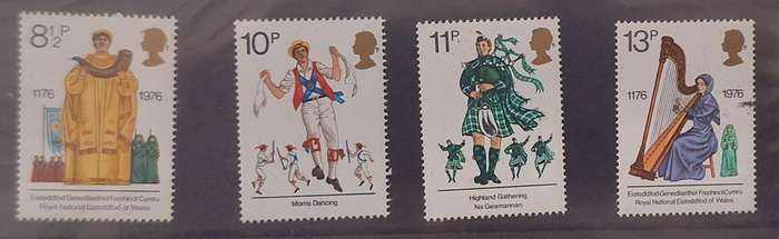 GB 1976 British Cultural Traditions Presentation Pack No. 82 Set of 4 Mint stamps