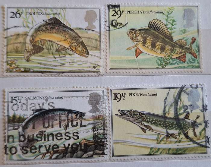 GB 1983 British River Fish Set of 4 Used stamps