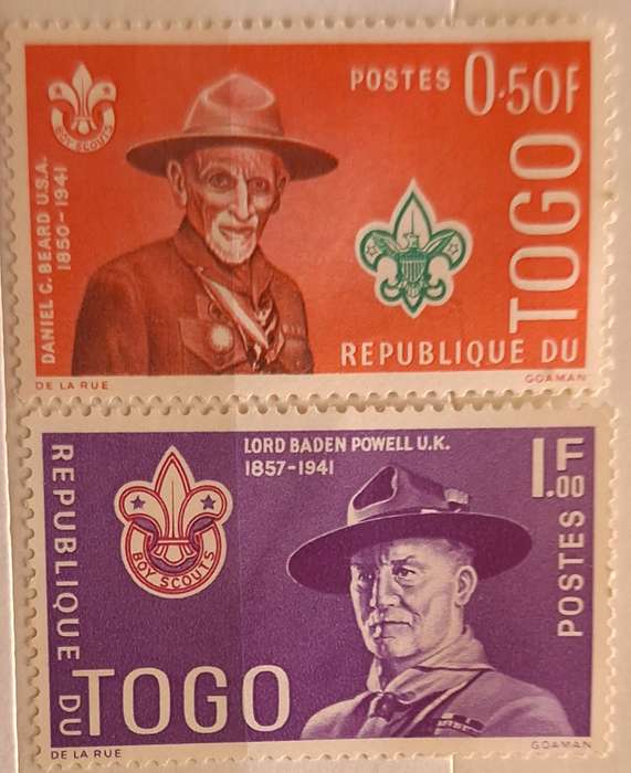 Togo 1961 Scouting 2 Unused Hinged stamps