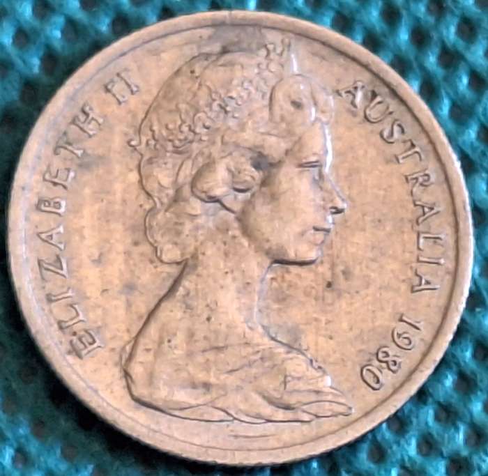 Australia 1980 Elizabeth II 5 cents Copper-nickel