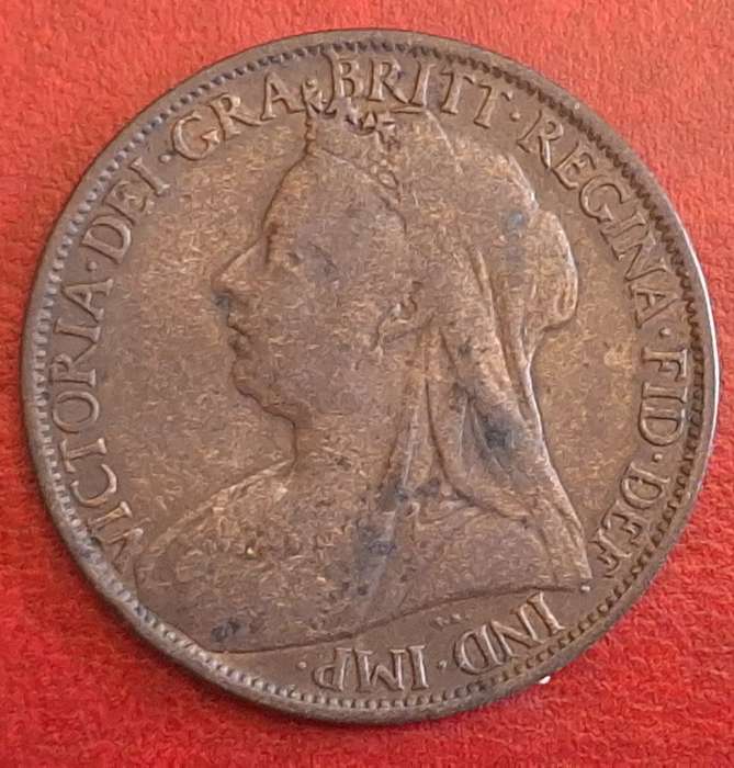 United Kingdom 1897 Victoria One Penny Bronze