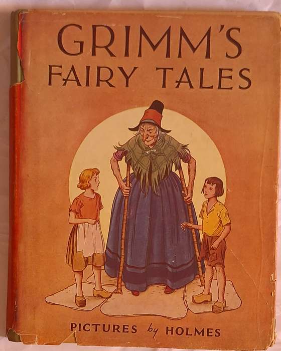 Grimm's Fairy Tales with Pictures by Holmes Hardcover 1950's