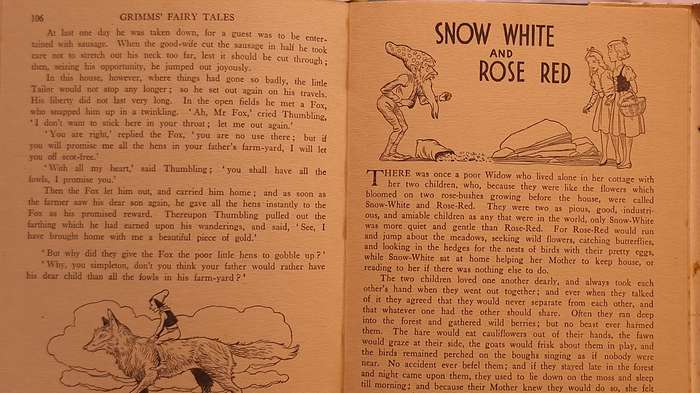 Grimm's Fairy Tales with Pictures by Holmes Hardcover 1950's