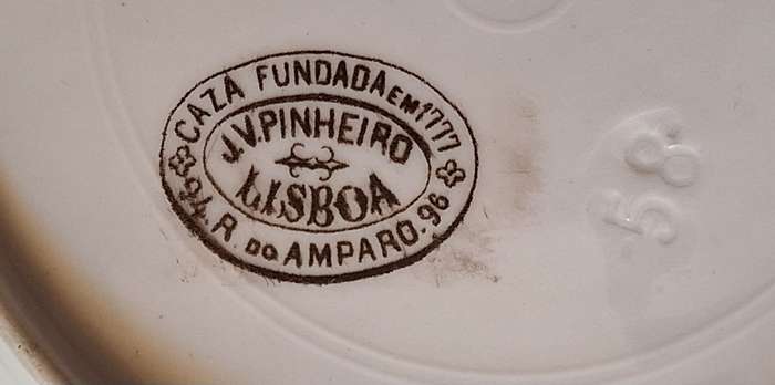 Decorate Plate J.V Pinheiro Lisbon