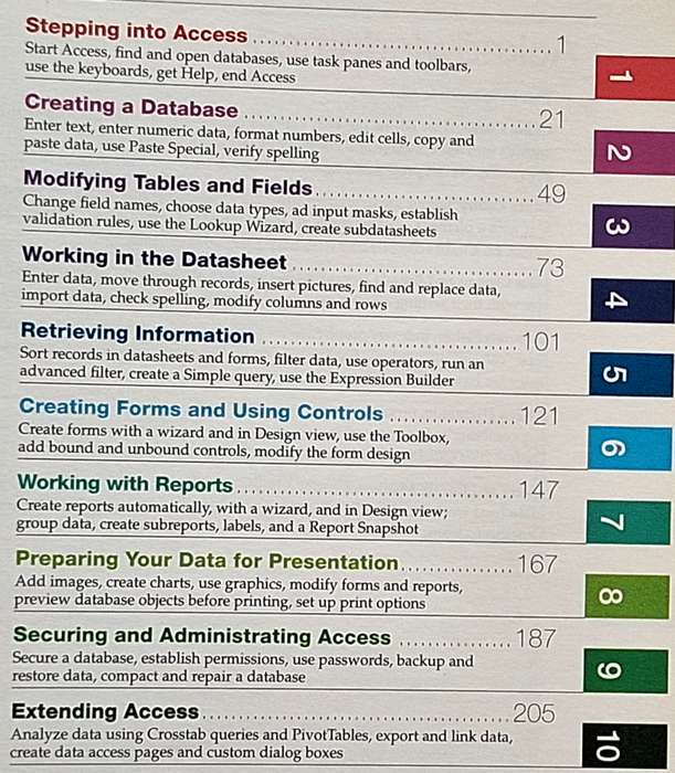 Microsoft Office Access 2003 Quick Steps Full-Color Fast Reference