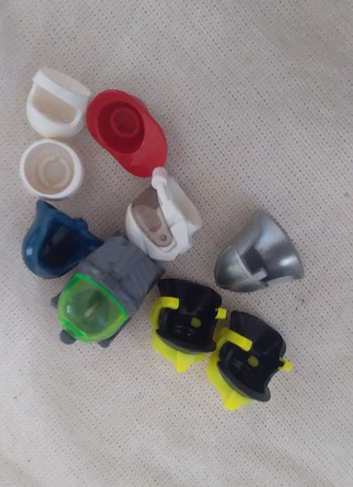 Lego Helmets/Headgear (9 pieces)