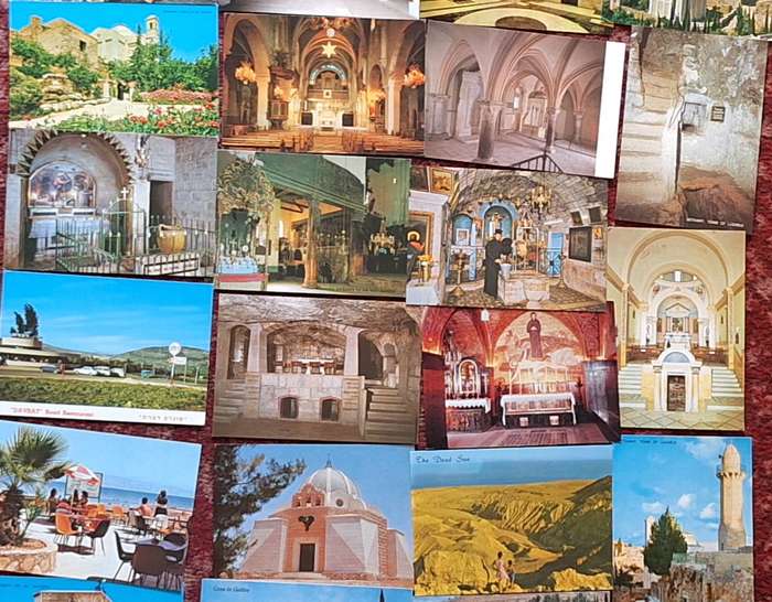 32 Unused Post Cards of The Holy Land