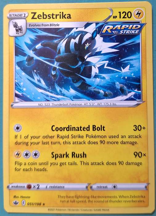 Pokemon 2021 Zebstrika 051/198