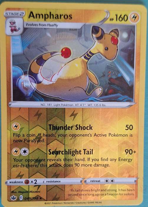 Pokemon 2021 049/198 Ampharos Reverse Holo
