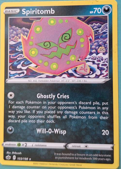 Pokemon 2021 Spiritomb 103/198
